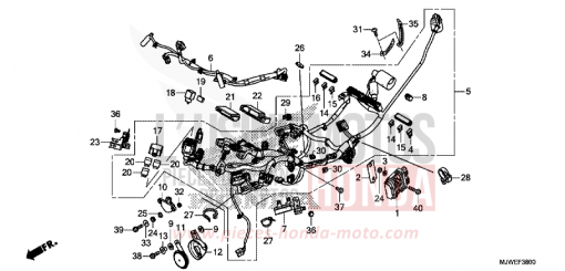 FAISCEAU DES FILS CBR500RAH de 2017